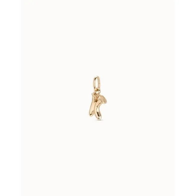 Gimme A Letter K Golden Metal Charm CHA0037ORO0000U Unode50 Jewelry And Accessories