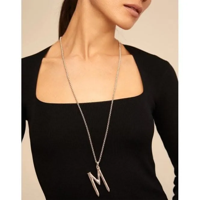 Gimme A Letter M Large Silver Metal Charm CHA0013MTL0000U Unode50 Jewelry And Accessories