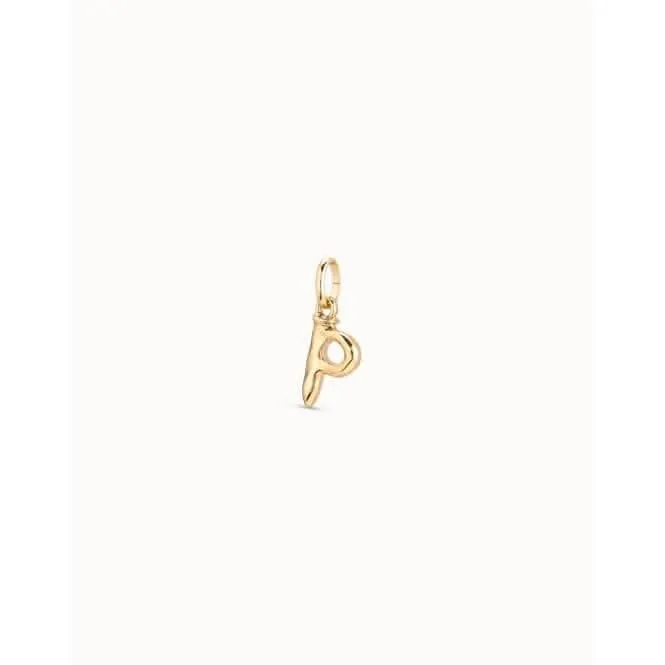 Gimme A Letter P Golden Metal Charm CHA0042ORO0000U Unode50 Jewelry And Accessories