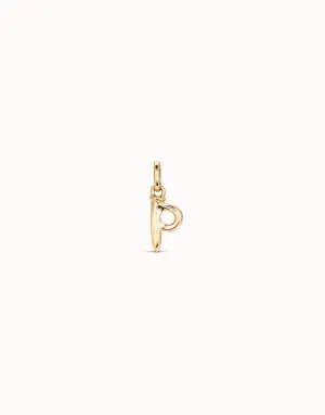 Gimme A Letter P Golden Metal Charm CHA0042ORO0000U Unode50 Jewelry And Accessories