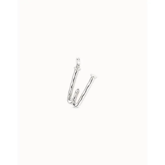 Gimme A Letter W Large Silver Metal Charm CHA0023MTL0000U Unode50 Jewelry And Accessories