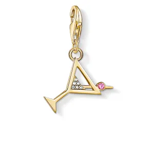 Gold Plated Sterling Silver Thomas Sabo Charm Club Yellow Martini Sterling Silver	Jewelry
