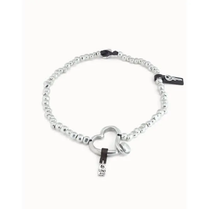 Heartfelt Silver Metal Necklace Unode50 Jewelry And Accessories
