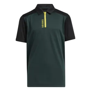 Junior adidas Zip Golf Polo Shirt HD1066