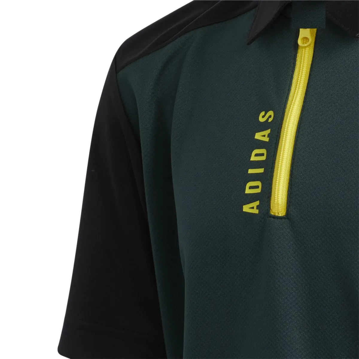 Junior adidas Zip Golf Polo Shirt HD1066