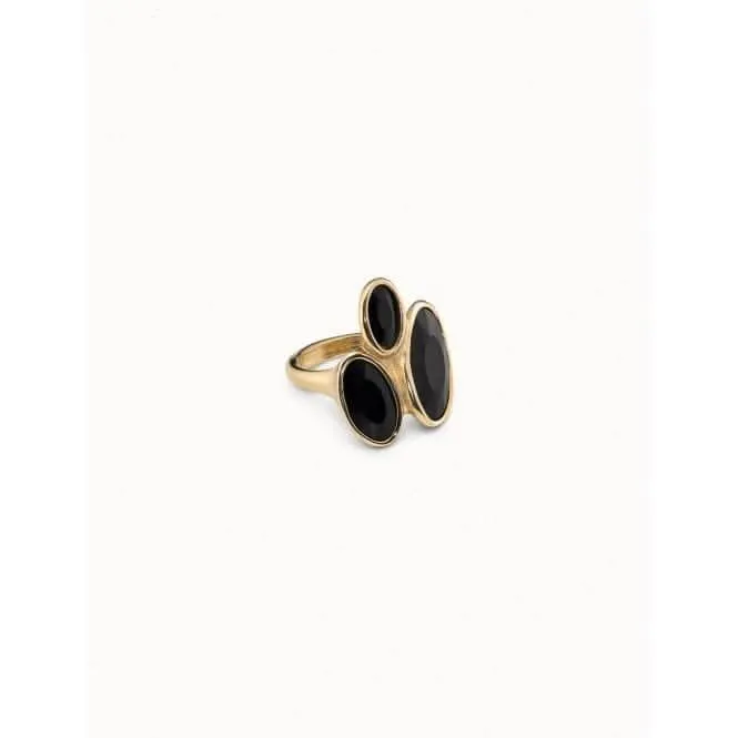 Kingdom Black Faceted Crystal Ring Unode50 Jewelry And Accessories