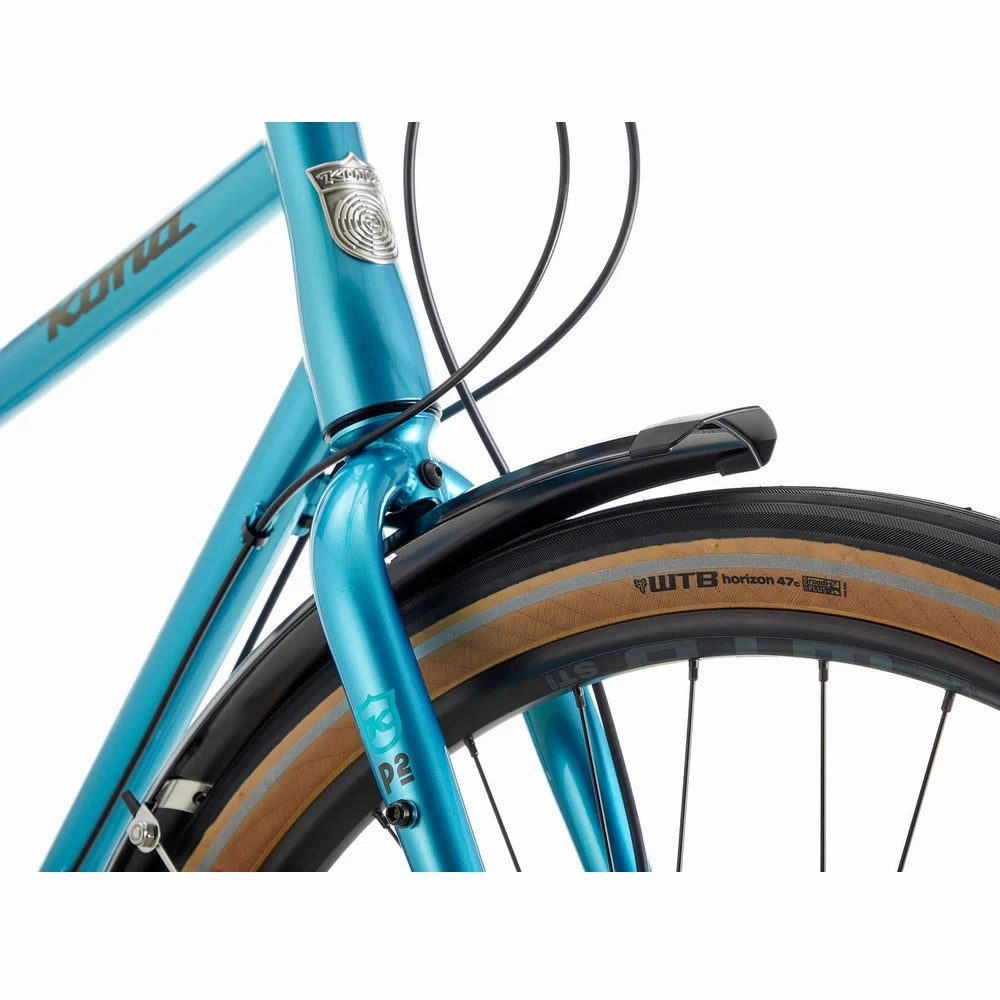 Kona Dr Dew Flat Bar Road Bike - Gloss Metallic Blue