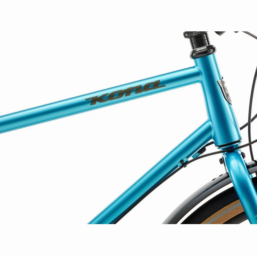 Kona Dr Dew Flat Bar Road Bike - Gloss Metallic Blue