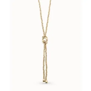 Little Moon White Metal Pearl Shell Necklace Unode50 Jewelry And Accessories