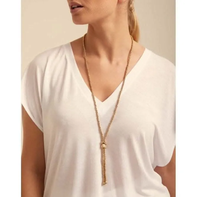 Little Moon White Metal Pearl Shell Necklace Unode50 Jewelry And Accessories
