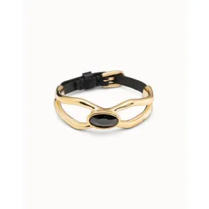 Lord Black Metal Faceted Crystal Bracelet Unode50 Jewelry And Accessories