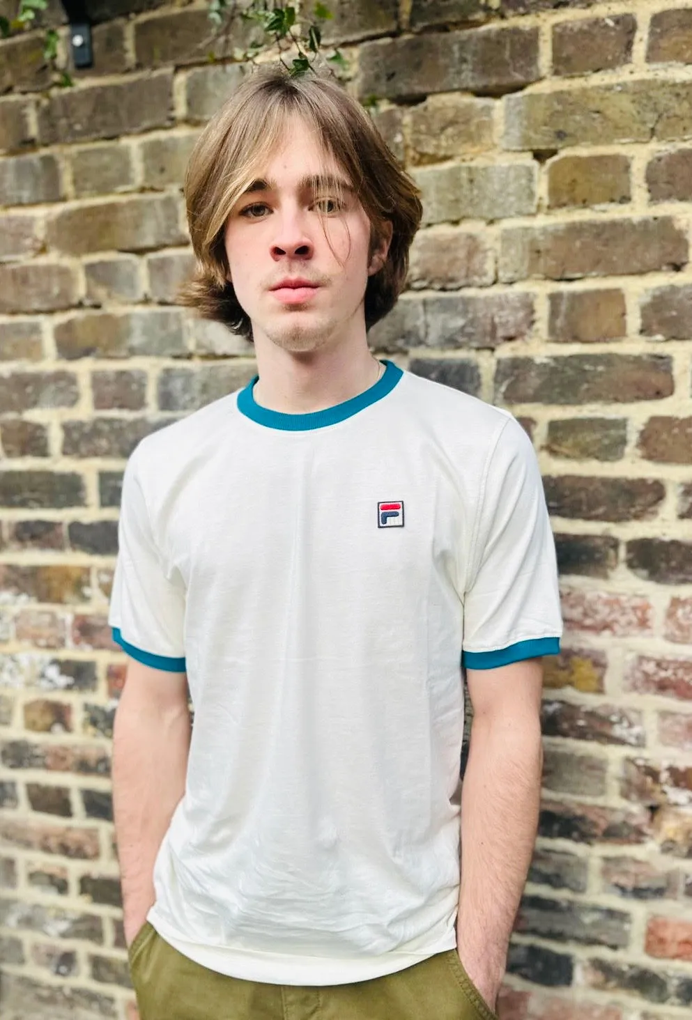 Marconi Essential 001 Ecru Lagoon Ringer - T-Shirt