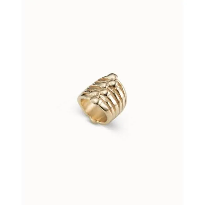Matching Golden Metal Ring Unode50 Jewelry And Accessories