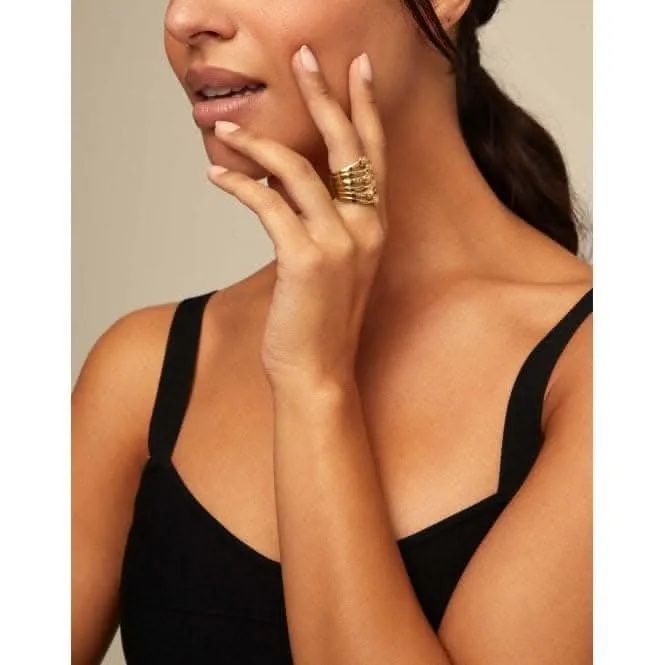 Matching Golden Metal Ring Unode50 Jewelry And Accessories