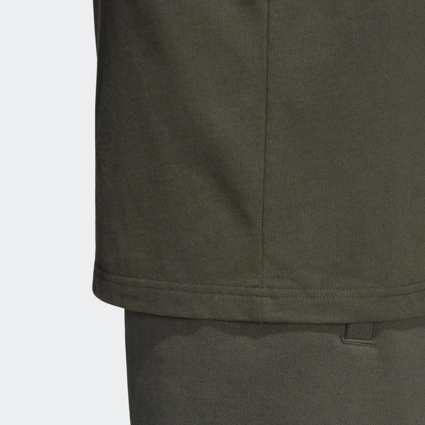Mens Adidas Originals Outline Tee Shirt In Night Cargo Green