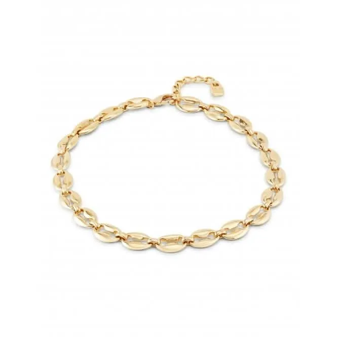 Merci 18k Gold Plated Small Links Necklace COL1888ORO0000U Unode50 Jewelry And Accessories