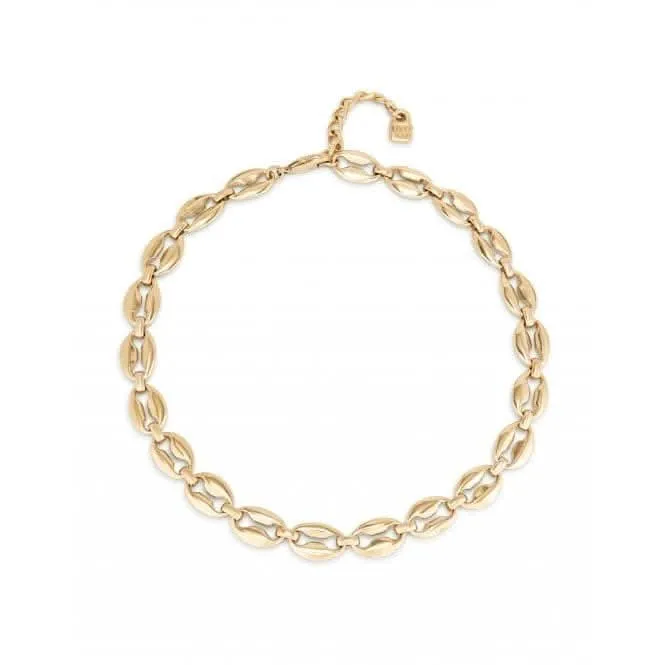 Merci 18k Gold Plated Small Links Necklace COL1888ORO0000U Unode50 Jewelry And Accessories