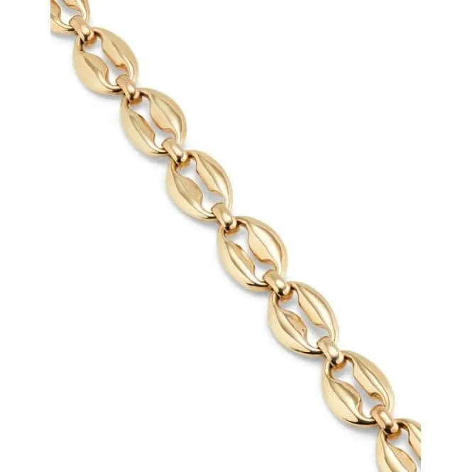 Merci 18k Gold Plated Small Oval Links Bracelet PUL2407ORO0000M Unode50 Jewelry And Accessories