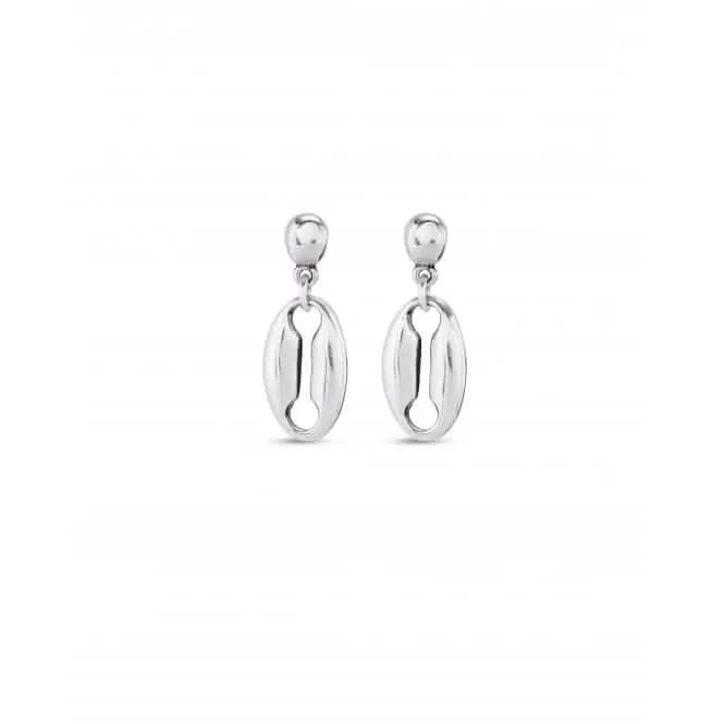 Merci Silver Plated Medium Link Earrings PEN0936MTL0000U Unode50 Jewelry And Accessories