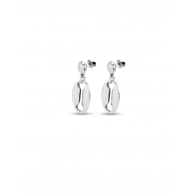 Merci Silver Plated Medium Link Earrings PEN0936MTL0000U Unode50 Jewelry And Accessories