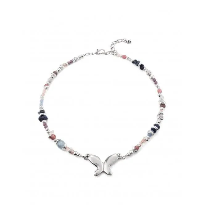 Multicoloured Crystal Metamorphosis Necklace COL1858MCLMTL0U Unode50 Jewelry And Accessories