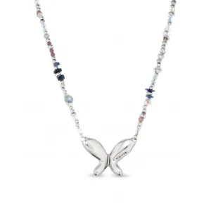 Multicoloured Crystal Superfly Necklace COL1857MCLMTL0U Unode50 Jewelry And Accessories