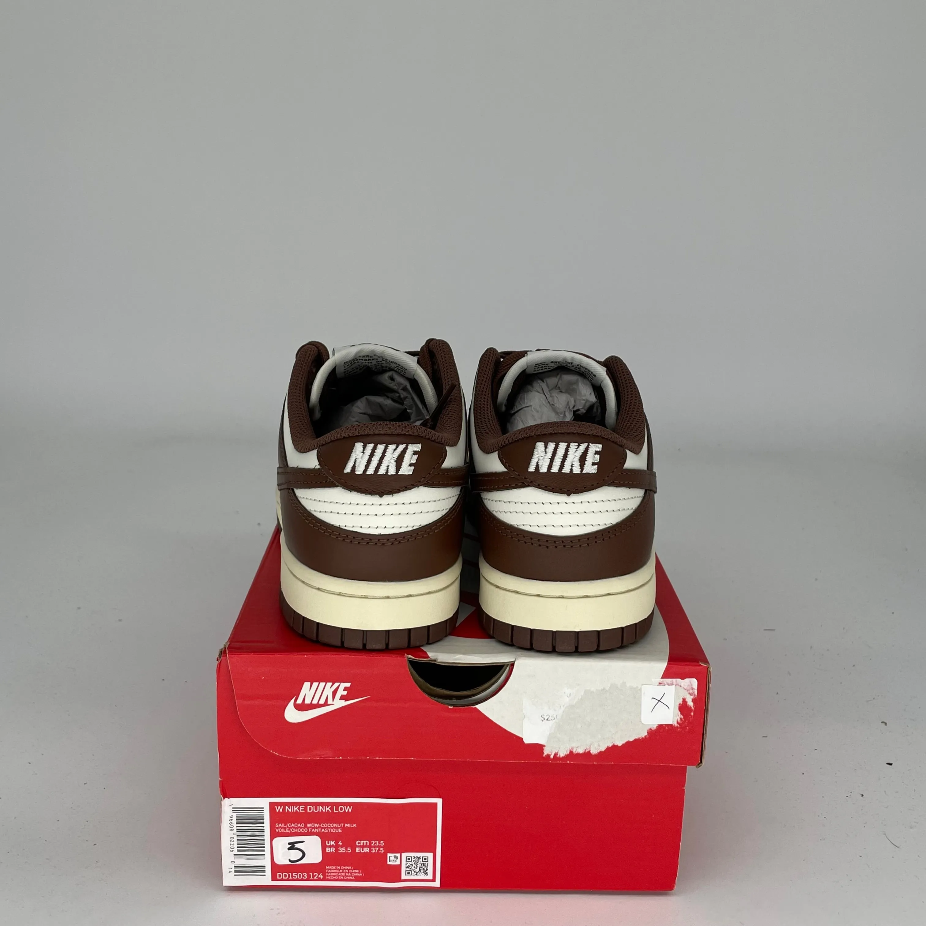 NIKE DUNK LOW CACAO WOW W SIZE 5/6.5W DD1503-124