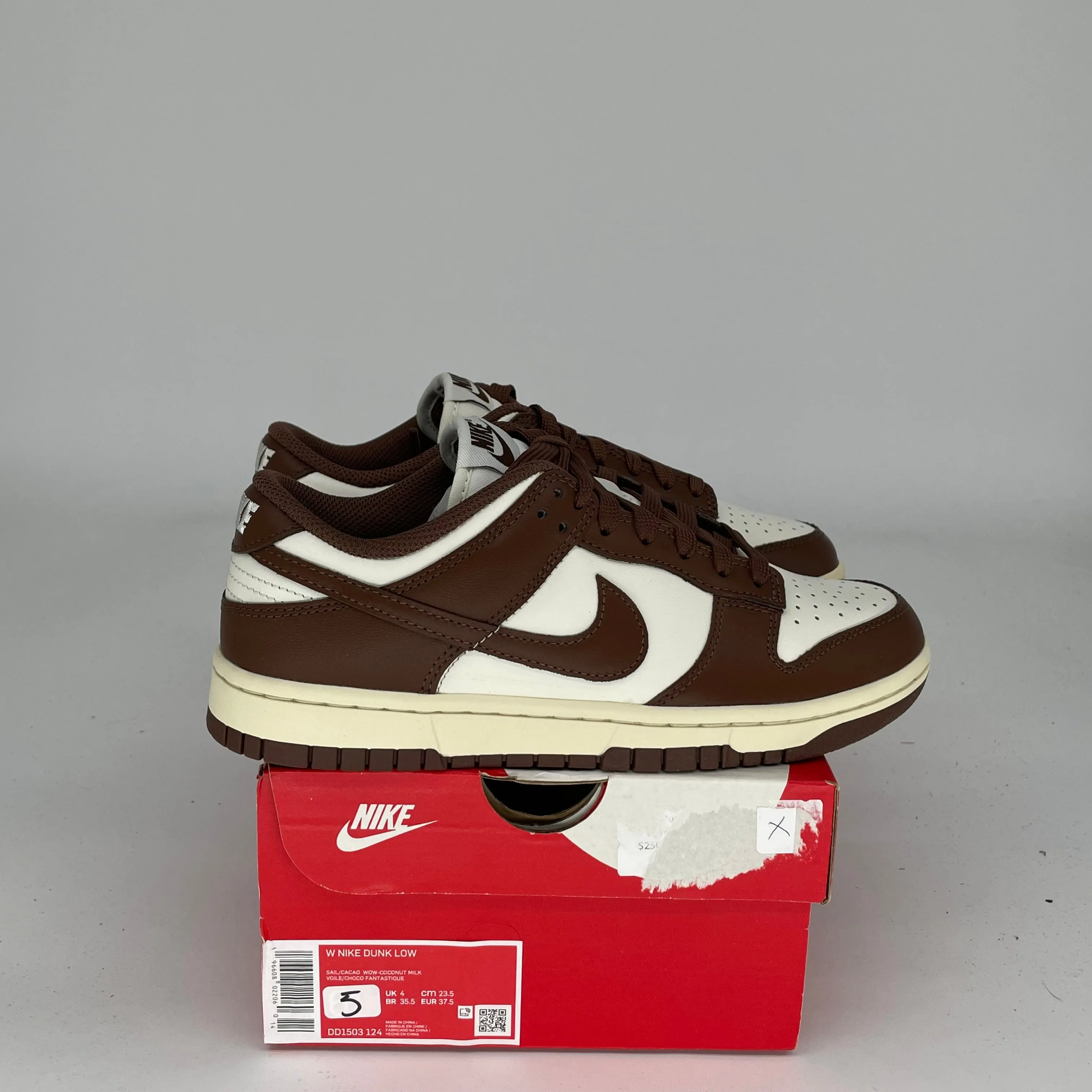 NIKE DUNK LOW CACAO WOW W SIZE 5/6.5W DD1503-124