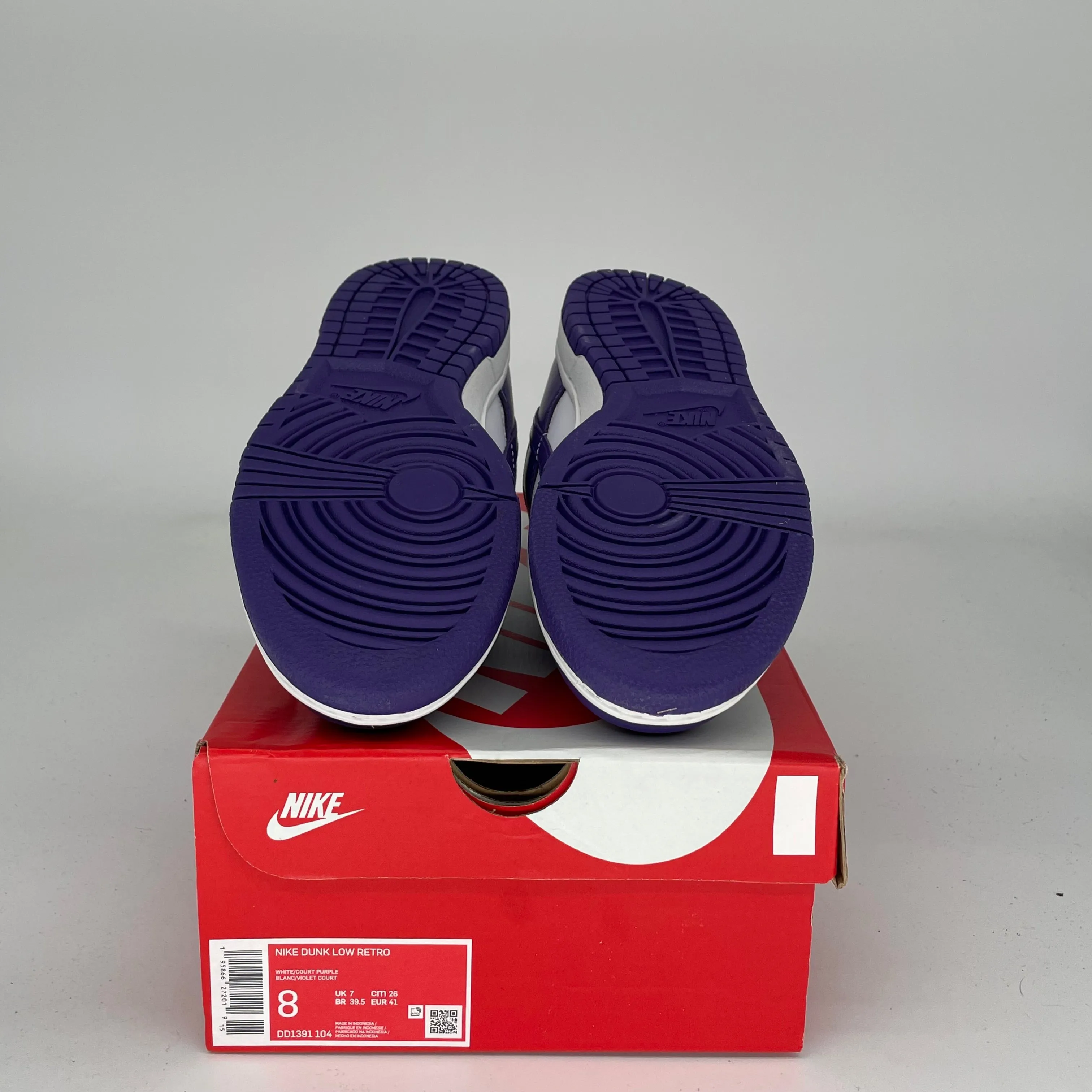 NIKE DUNK LOW CHAMPIONSHIP COURT PURPLE SIZE 8 DD1391-104