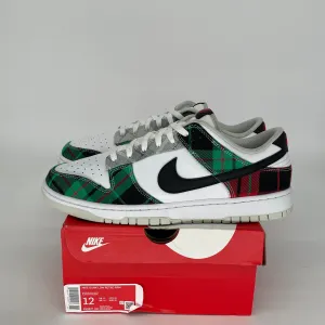 NIKE DUNK LOW TARTAN PLAID SIZE 12 DV0827-100