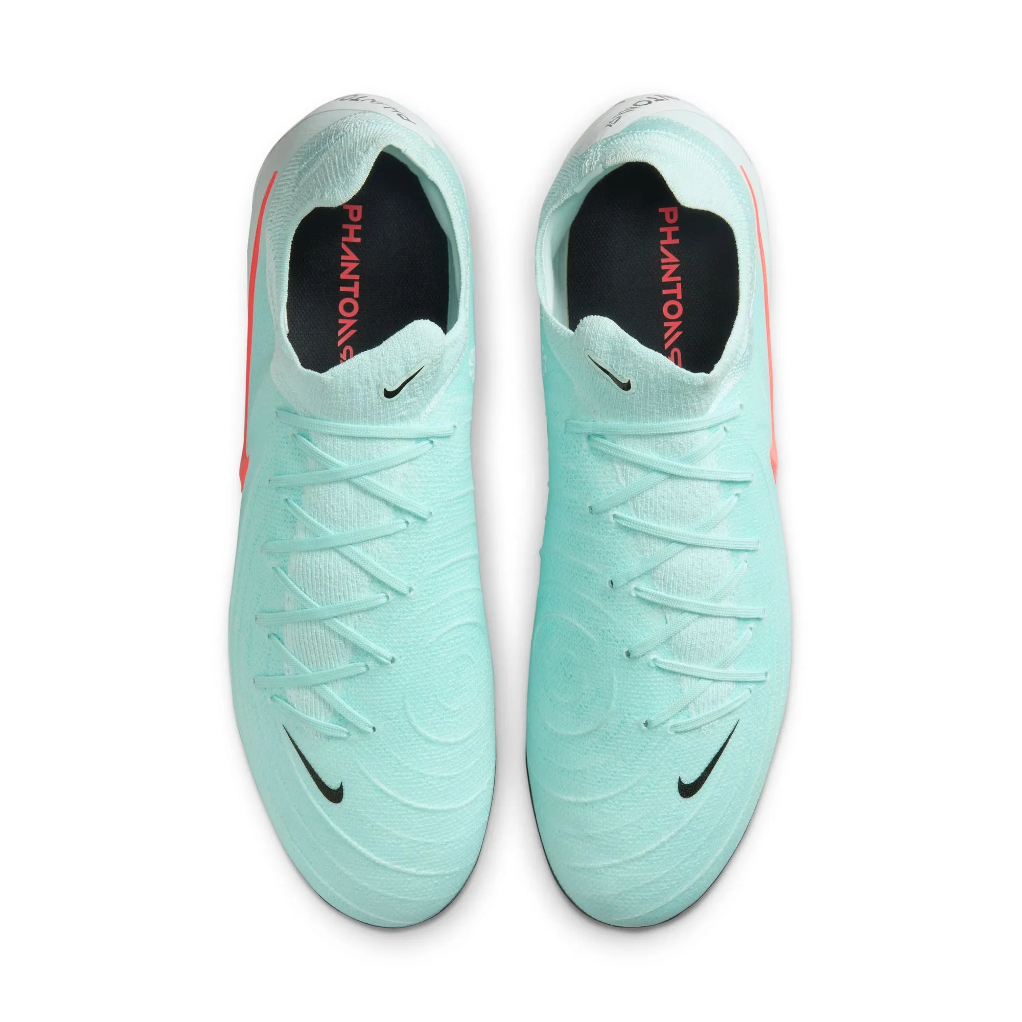 Nike Phantom GX II Pro FG Firm Ground Soccer Shoes - Mint/Atomic Red-Off Noir