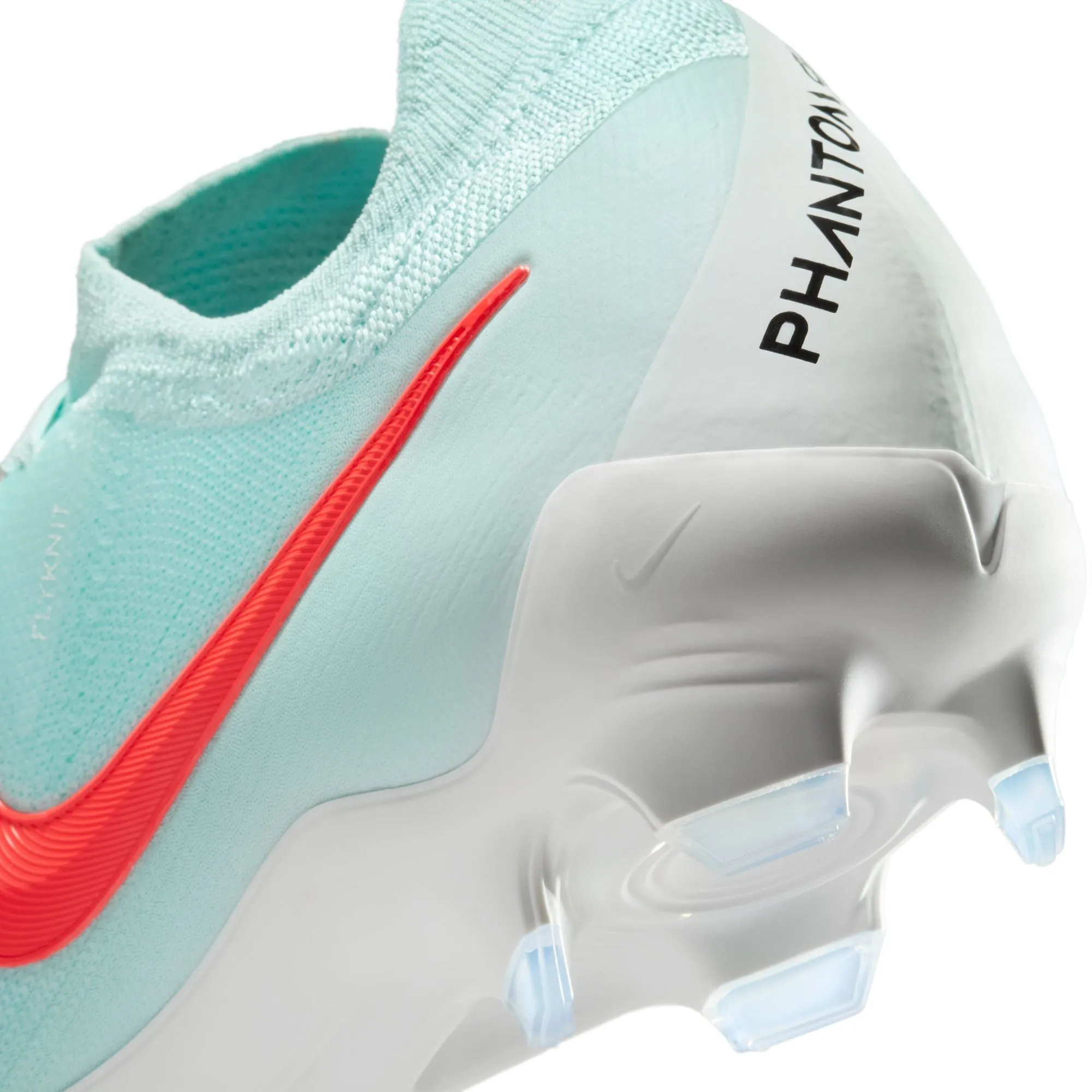 Nike Phantom GX II Pro FG Firm Ground Soccer Shoes - Mint/Atomic Red-Off Noir
