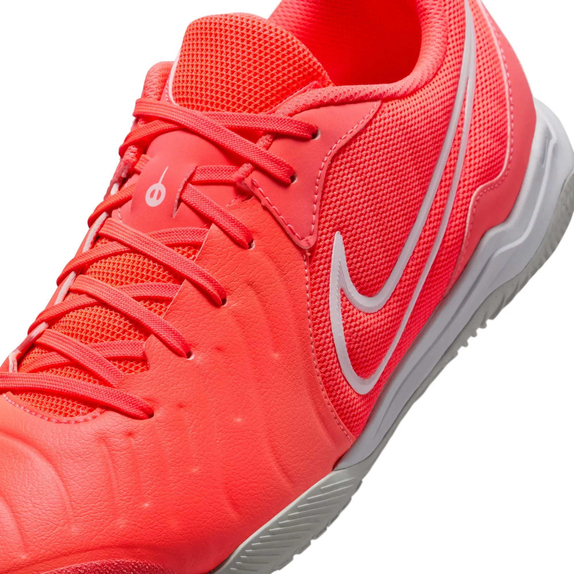 Nike Tiempo Legend 10 Academy IC Indoor Soccer Shoe - Hot Lava/ White