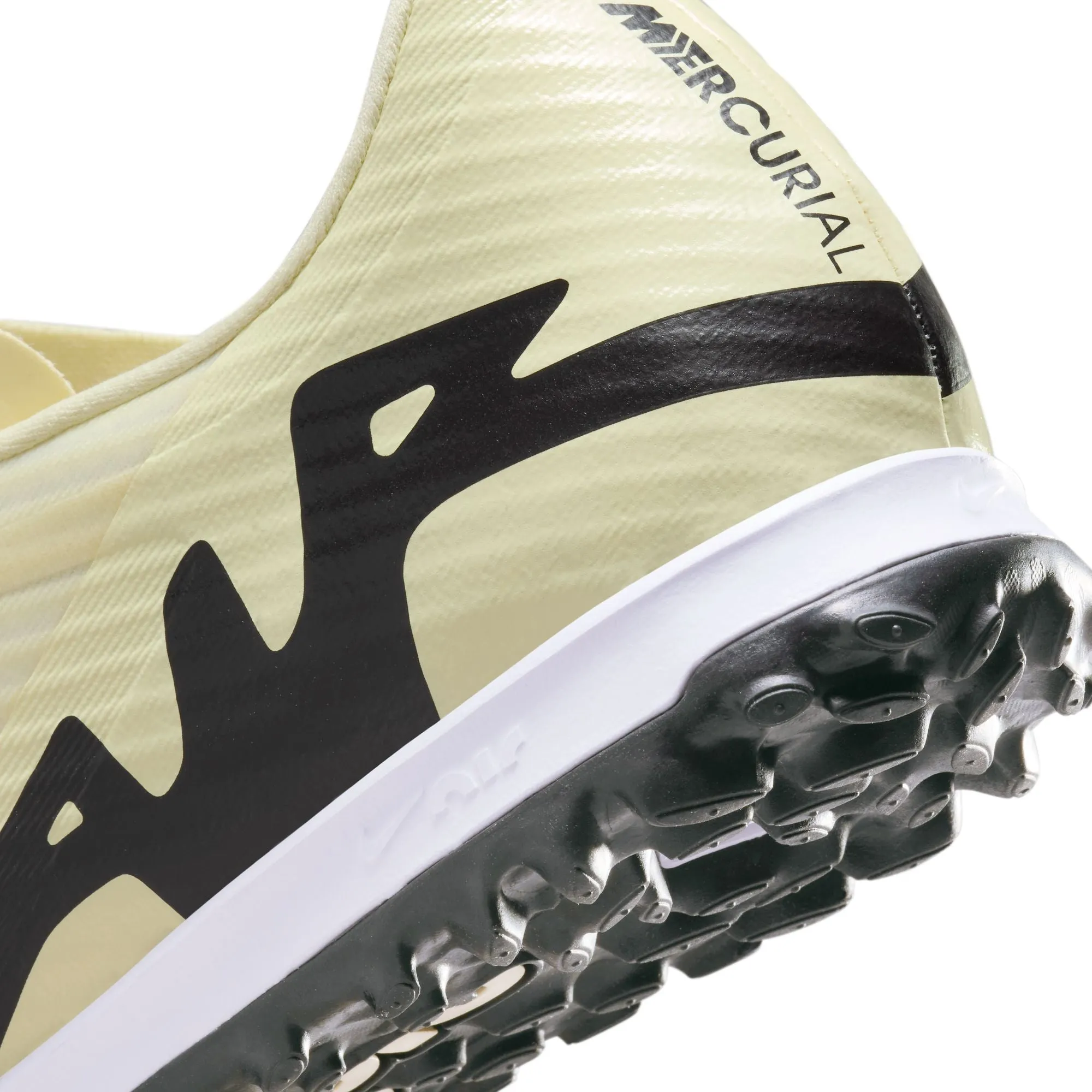 Nike Zoom Mercurial Vapor 15 Academy TF Turf Soccer Shoes - Lemonade/ Black