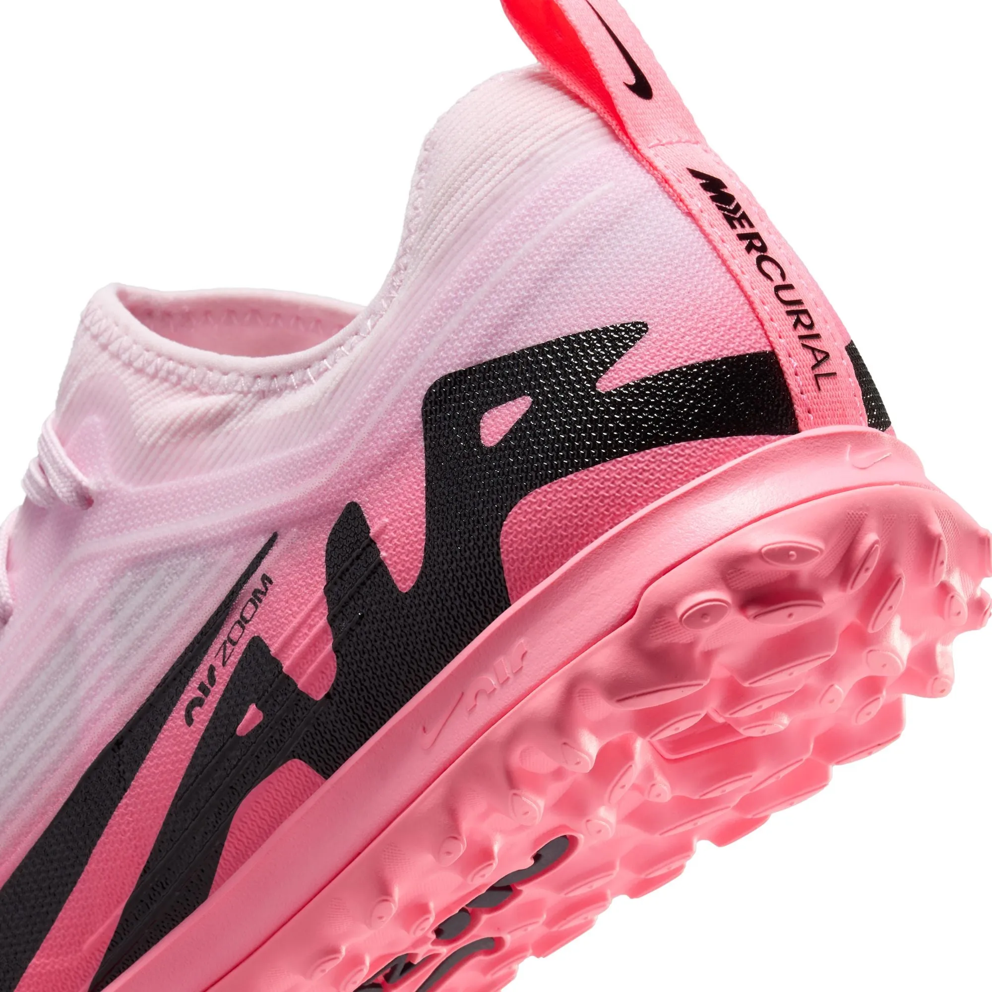 Nike Zoom Mercurial Vapor 15 Pro TF Soccer Shoes - Pink Foam/Black