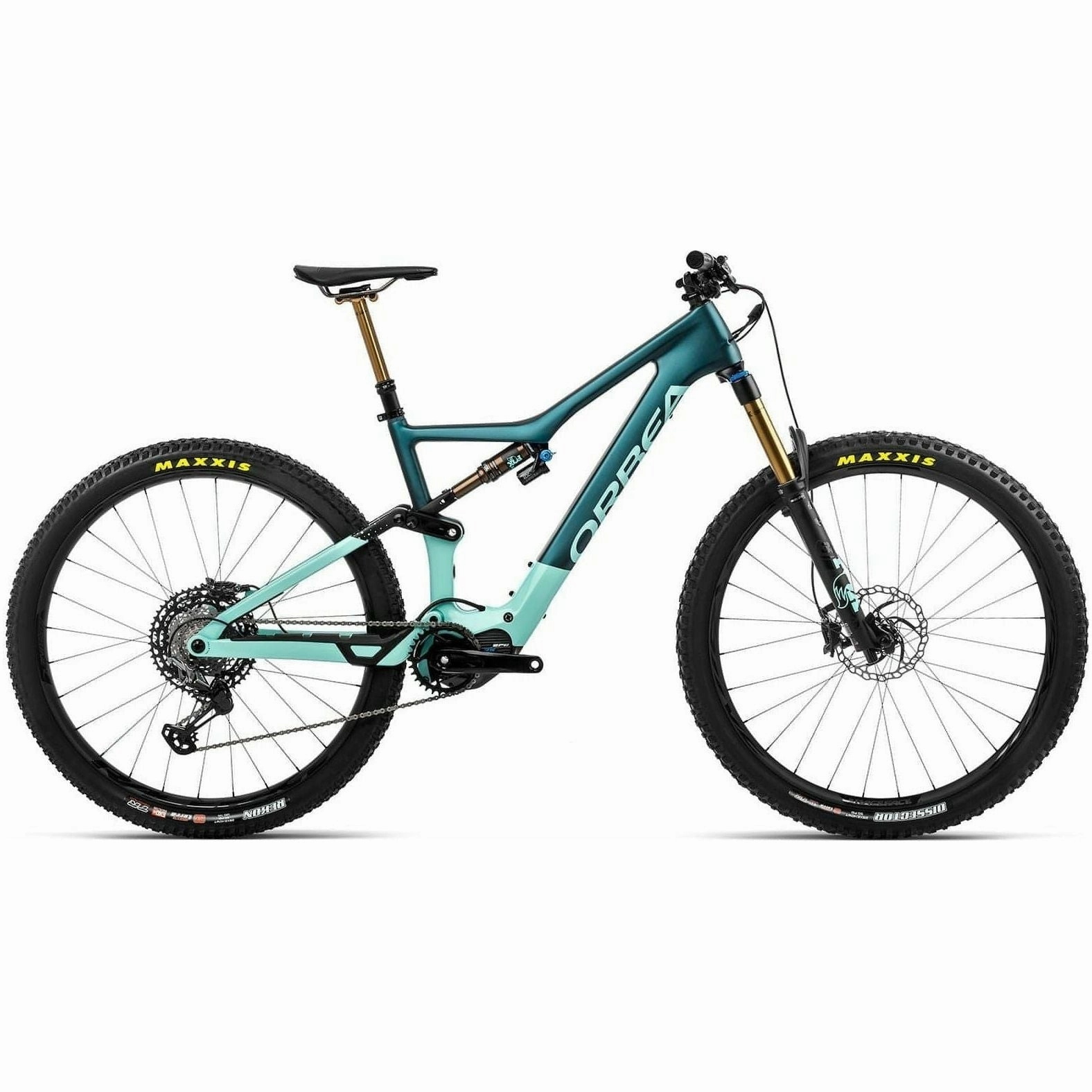 Orbea Rise M-Team Electric Carbon Mountain Bike 2022 - Green