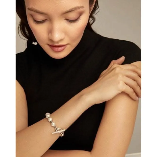 Pearl And Match Medium Bracelet PUL2364BPLMTL0M Unode50 Jewelry And Accessories