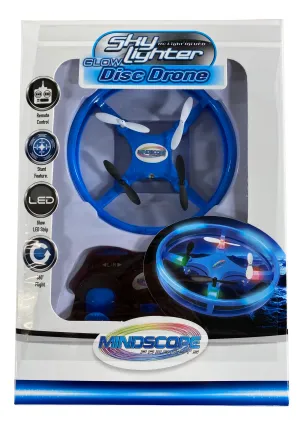 RC Sky Lighter Disc Drone - Blue Glow In The Dark