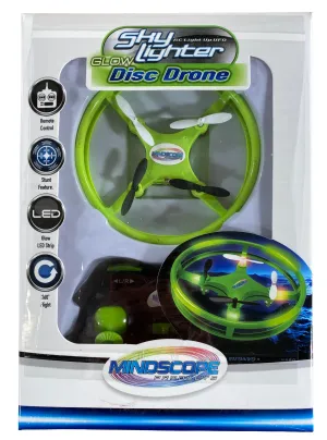 RC Sky Lighter Disc Drone - Green Glow In The Dark