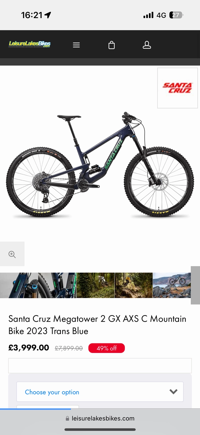 Santa Cruz MEGATOWER GX AXS / Carbon C 2023