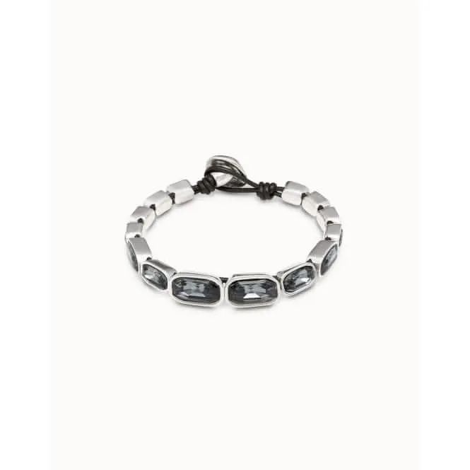 Scales Grey Faceted Crystal Bracelet Unode50 Jewelry And Accessories