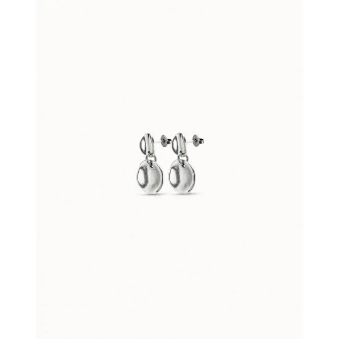 Scales Silver Metal Earrings PEN0055MET X Unode50 Jewelry And Accessories