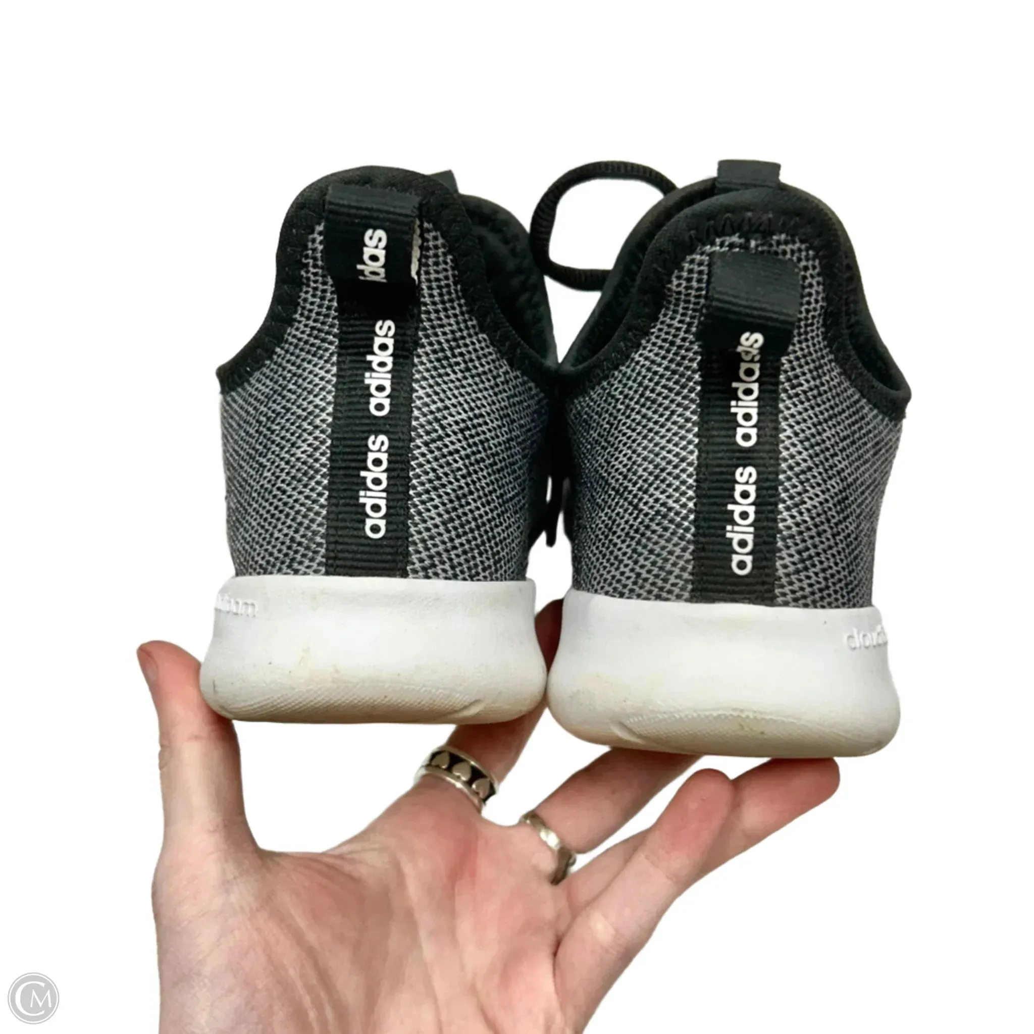 Shoes Athletic By Adidas In Black & Grey, Size: 8.5 adidas