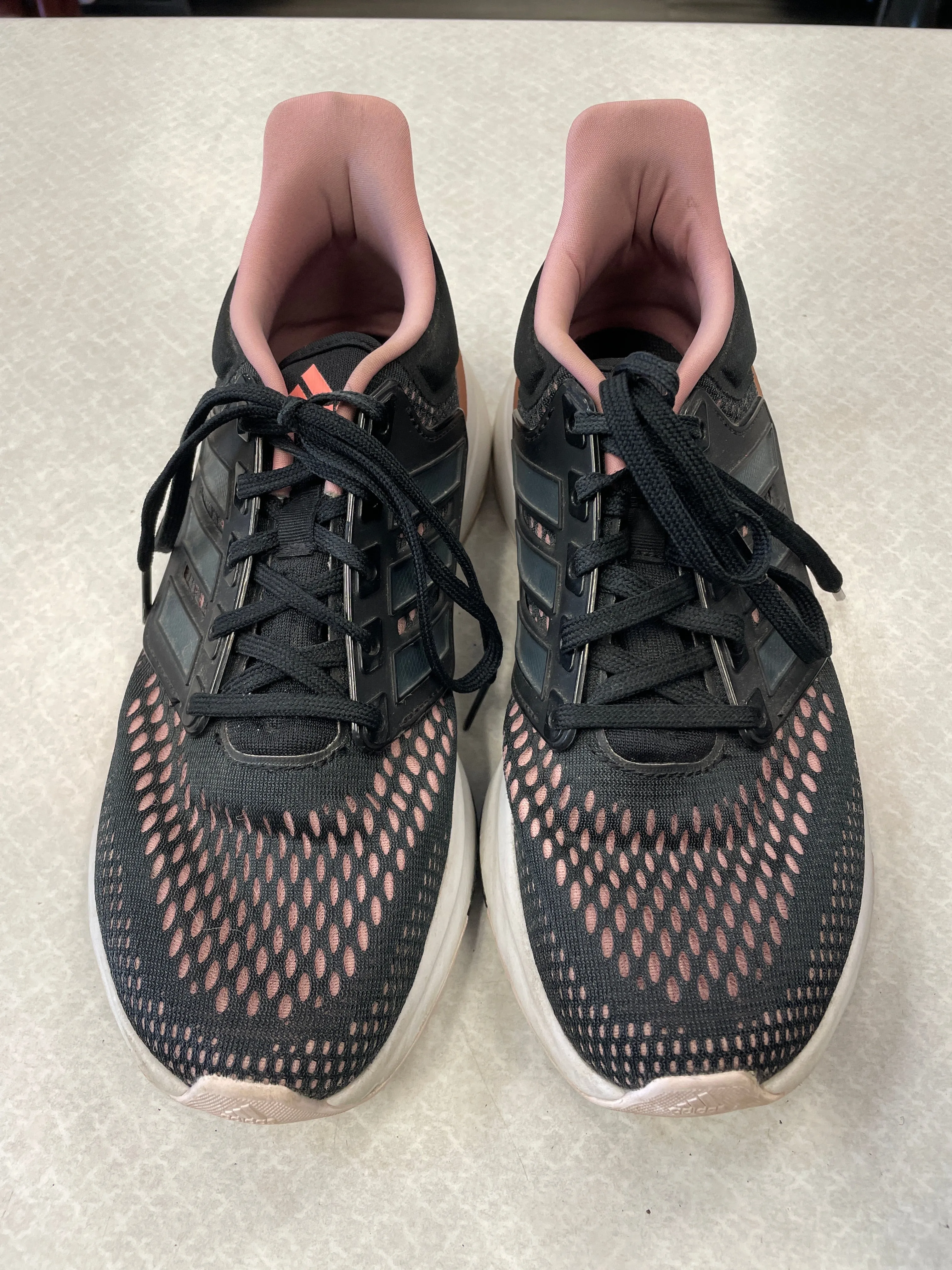 Shoes Athletic By Adidas In Black & Pink, Size: 7.5 adidas