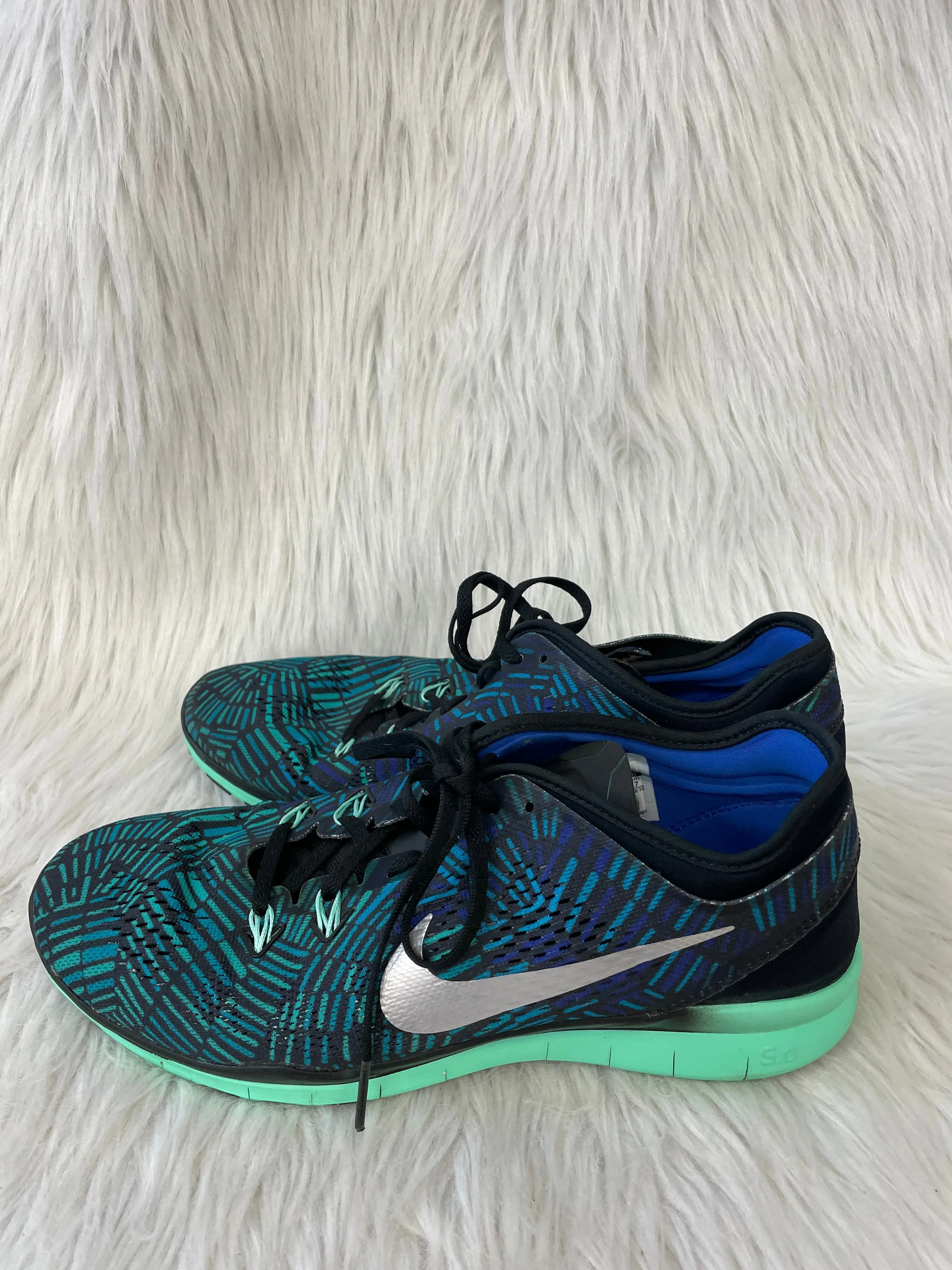 Shoes Athletic By Nike In Blue & Green, Size: 10 nike