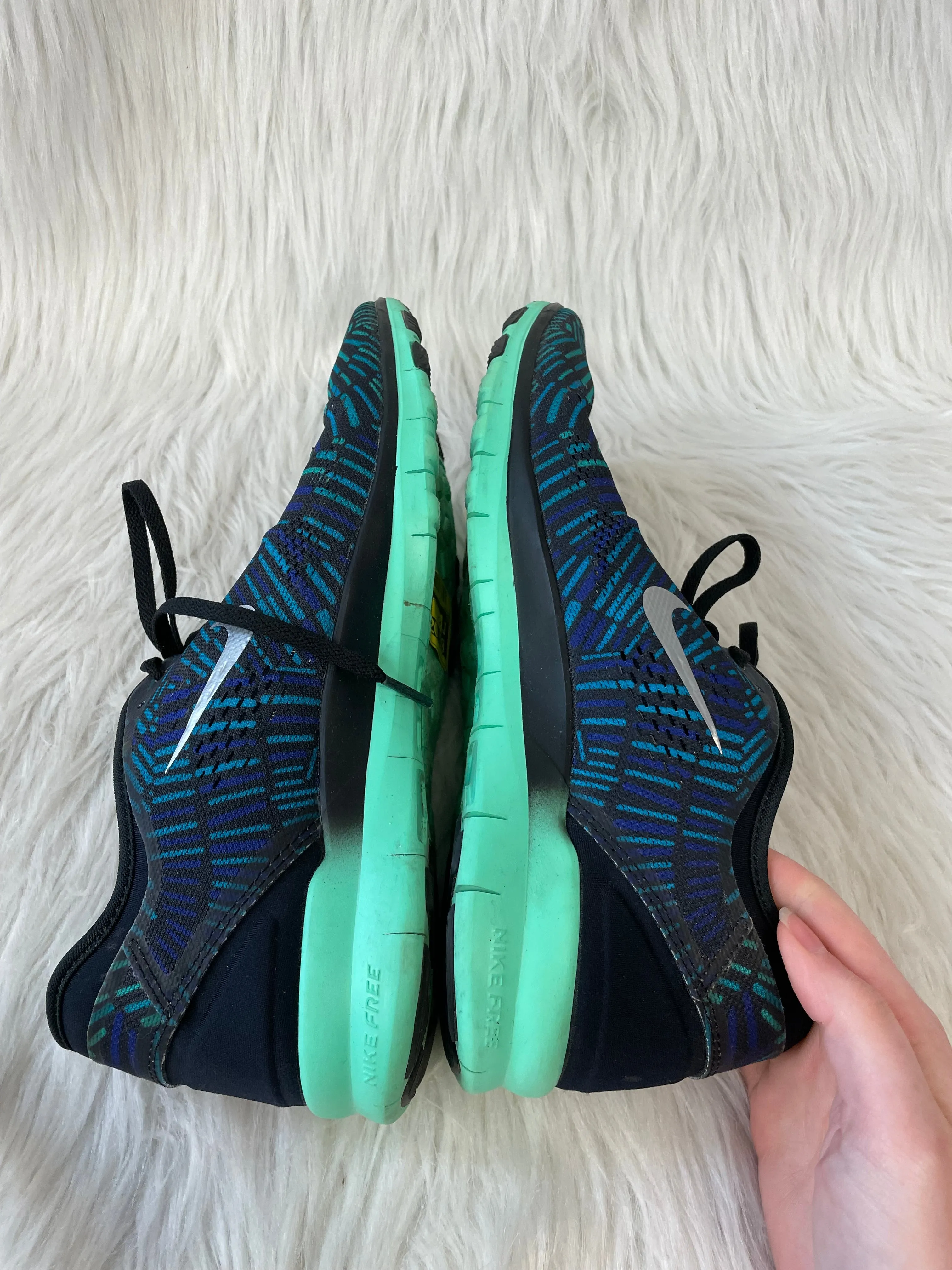 Shoes Athletic By Nike In Blue & Green, Size: 10 nike