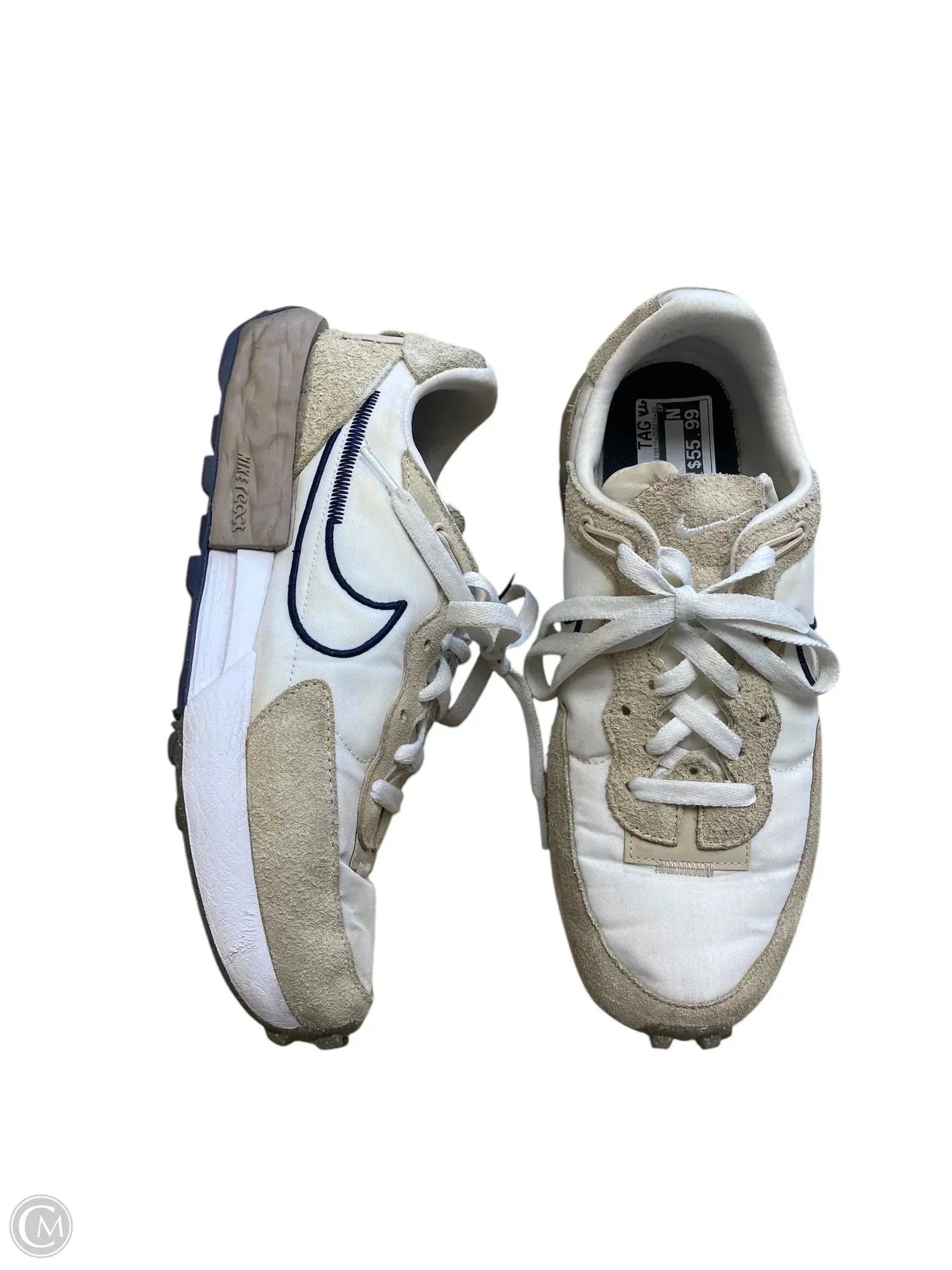 Shoes Athletic By Nike In Cream, Size: 9.5 nike