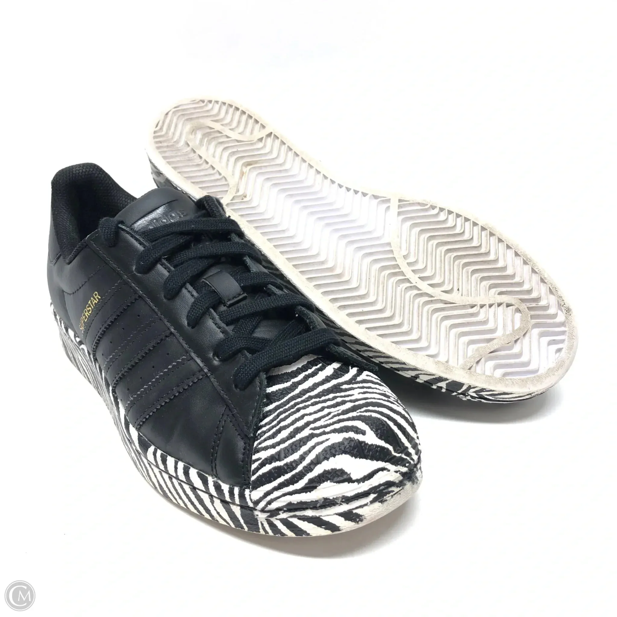 Shoes Sneakers By Adidas In Black & White, Size: 7 adidas