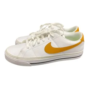 Shoes Sneakers By Nike In White & Yellow, Size: 10 nike