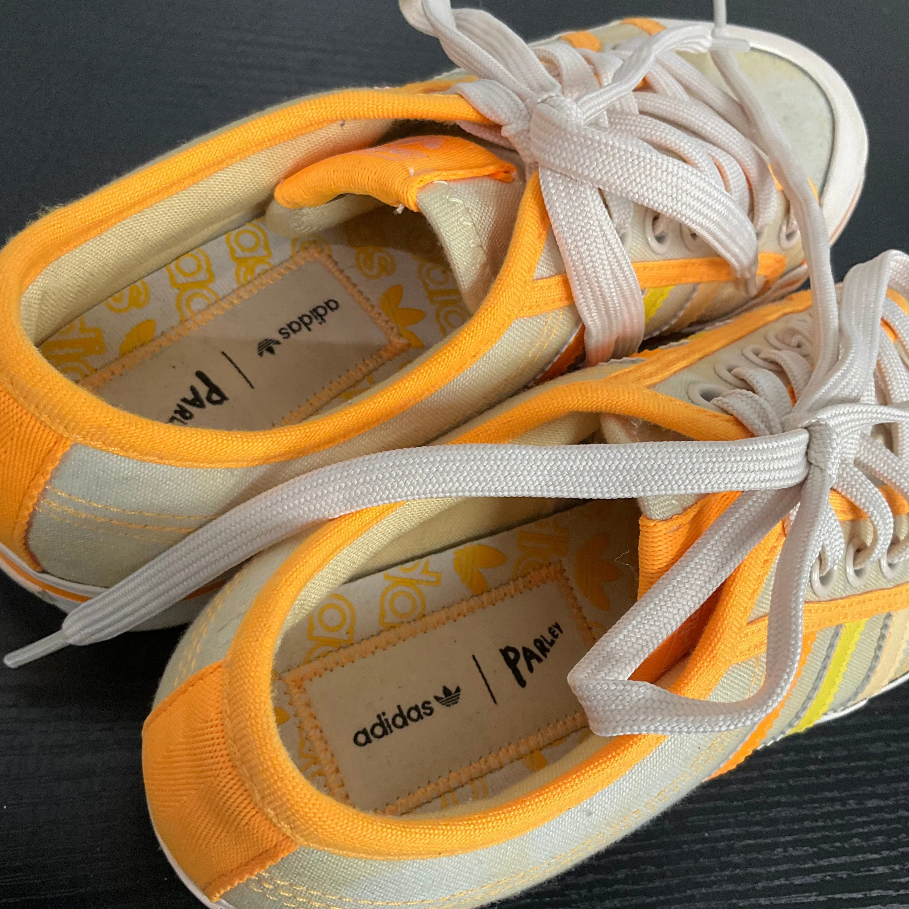 Shoes Sneakers Platform By Adidas In Yellow, Size:9.5 adidas